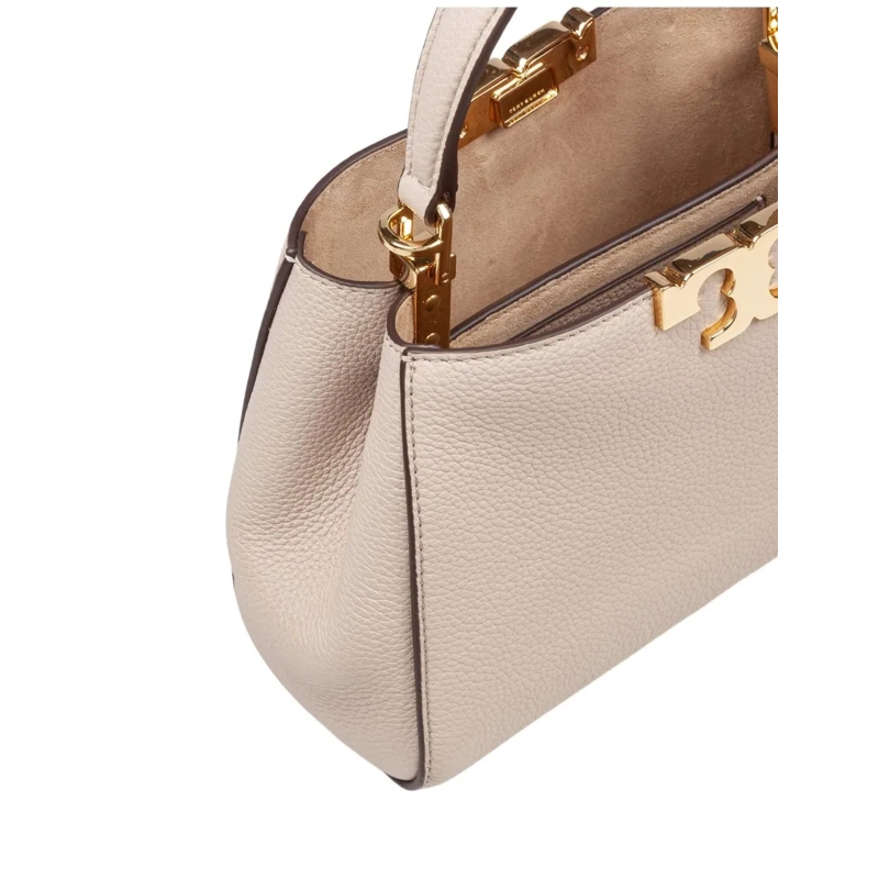 Tory Burch Satchel Eleanor Soft Mini Satchel Light Stone(Image 4)