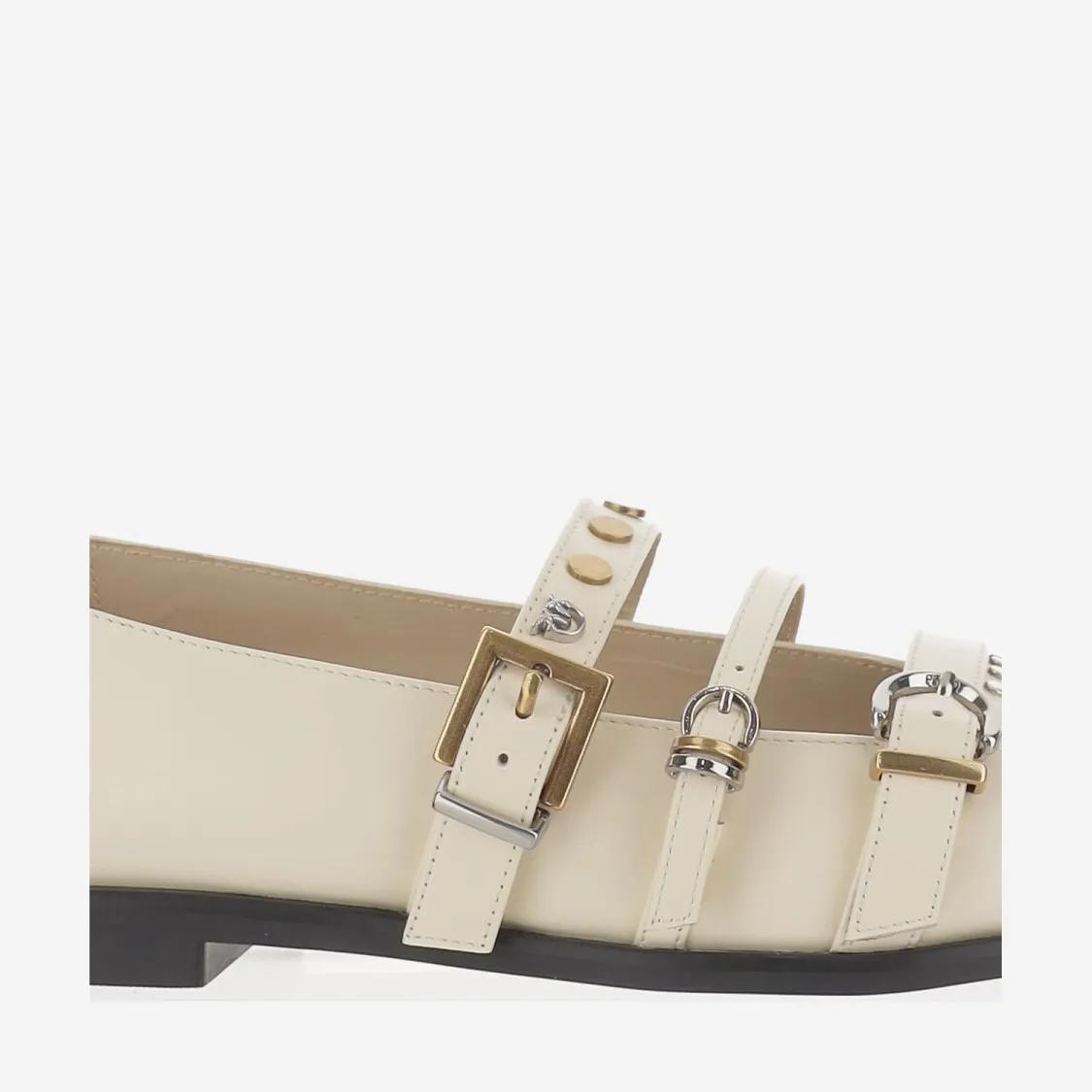 Thumbnail - Pointed Toe Leather Shoes - Gr. 37 (EU) - in Beige