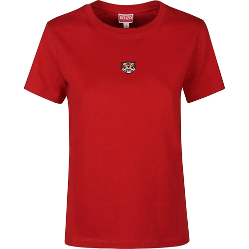 Kenzo T-shirts Lucky Tiger Classic T-shirt Red rot