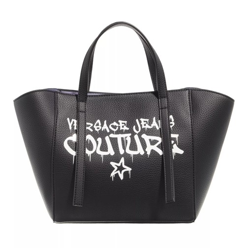 Versace Jeans Couture Graphic Tote Black Rymlig shoppingväska
