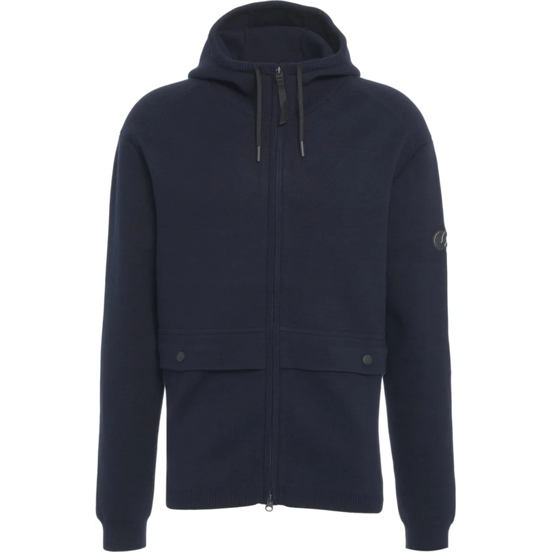 Alpha Tauri Daunenjacke Knit hooded jacket blau