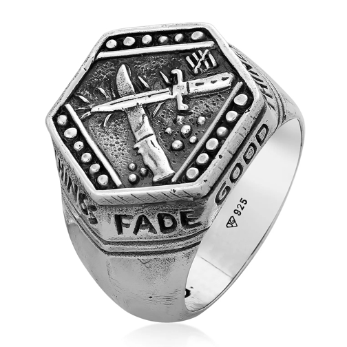 Haze & Glory Ring Siegelring - Knife 925 Silber silber 