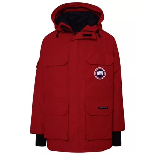 Canada Goose Expedition Parka In Red Cotton Blend Red 