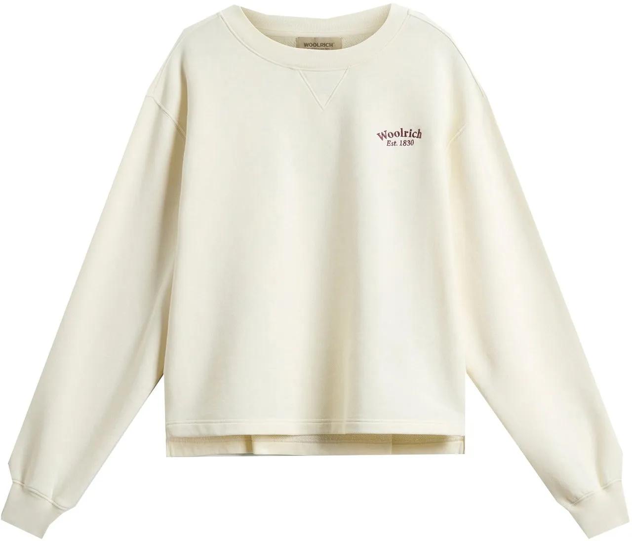 Thumbnail - Woolrich - Classic Fleece Crewn - Größe S - weiß