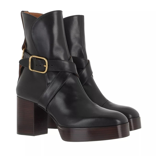 Chloé Izzie Boots Nappa Leather Black Laars