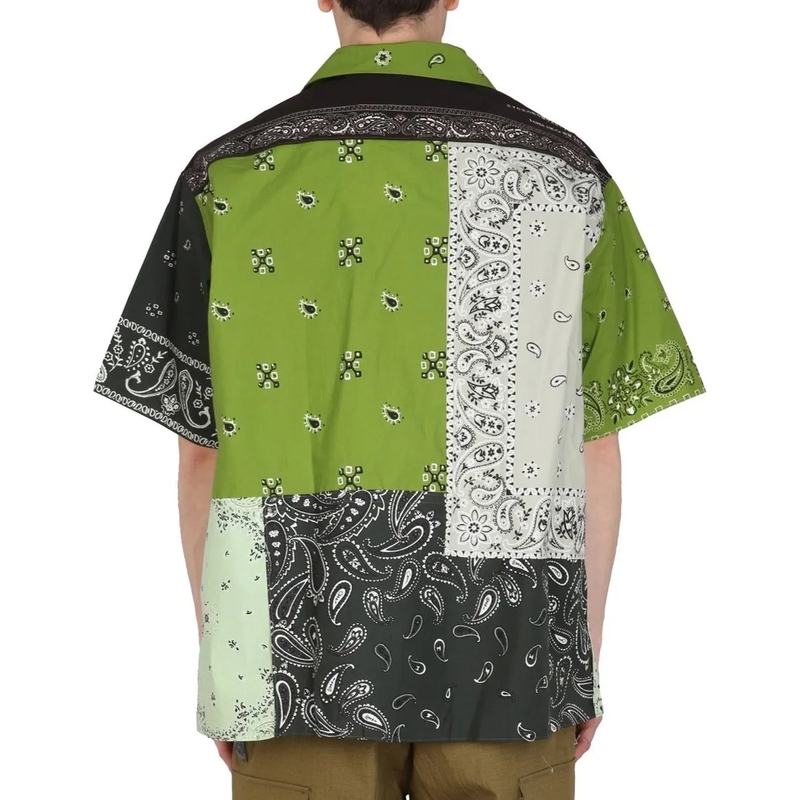 Kenzo  Kenzo Patchwork Cotton Shirt grün(Image 3)