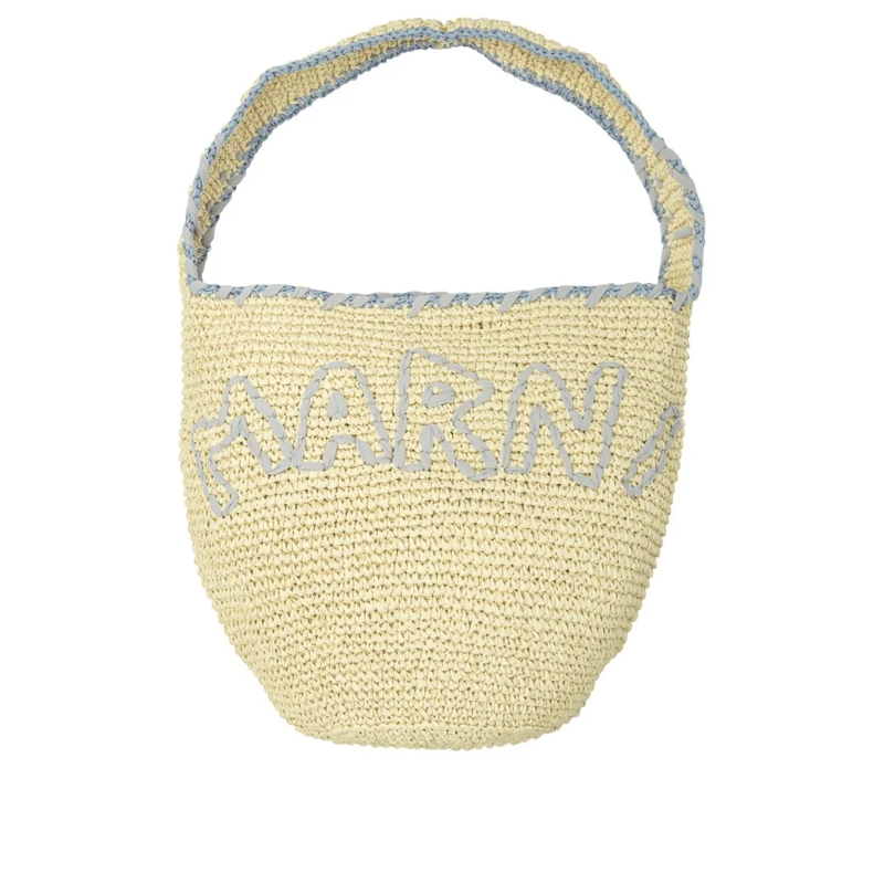 Marni Schultertasche "Nassa" Hobo Shoulder Bag Neutrals