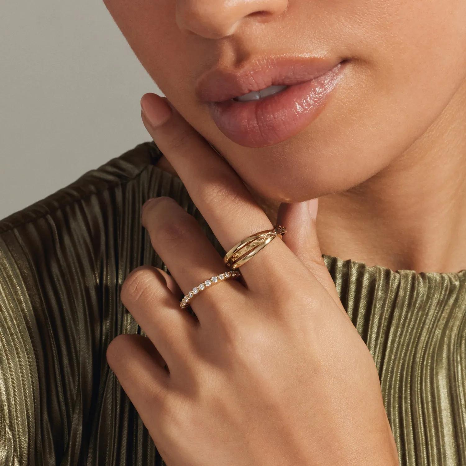 Thumbnail - Parte Di Me Ring - Ponte Vecchio Lucilla Ring - Gr. 54 - in Gold - für Damen