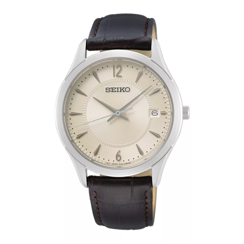 Seiko Seiko Uhr SUR421P1 Silber farbend Quartz Horloge