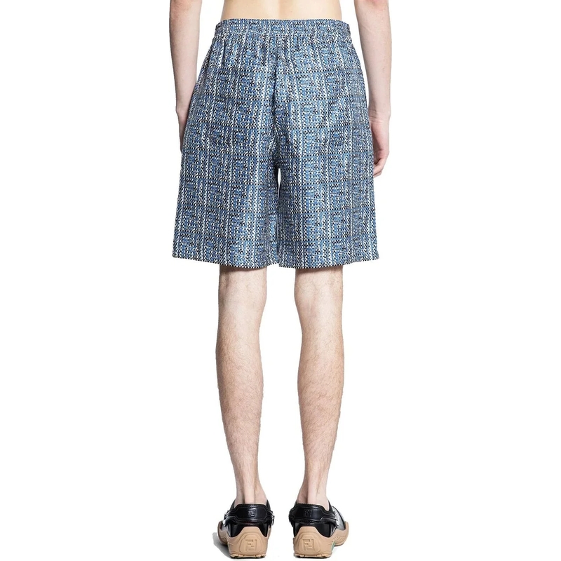 Fendi Shorts Fendi Printed Silk Shorts blau(Image 5)