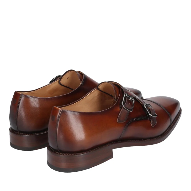 Henry Stevens Flache Schuhe Schnallenschuh Liam CDM mittel-braun(Image 3)