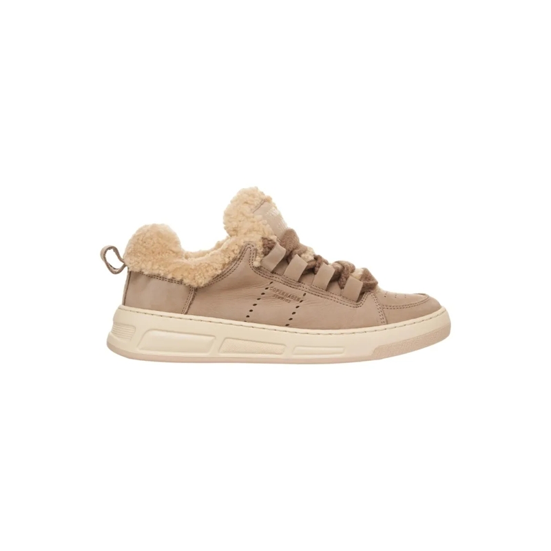 Copenhagen Lage-top sneaker Neutral-Toned Sneakers With Shearling Lining And R Neutrals