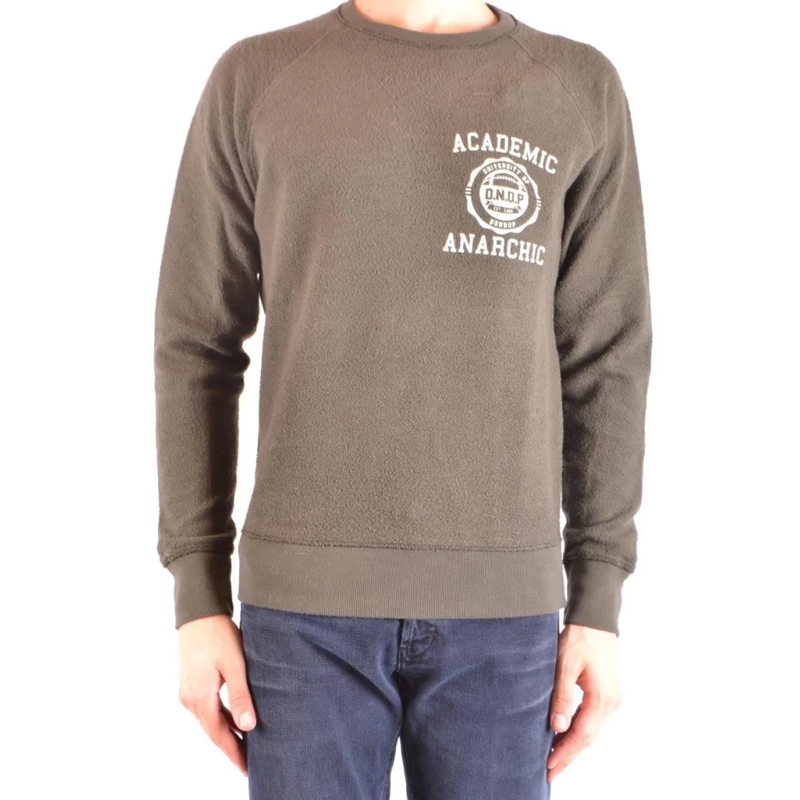 Dondup  Multicolor Cotton Sweatshirt With Graphic Emblem Neutrals