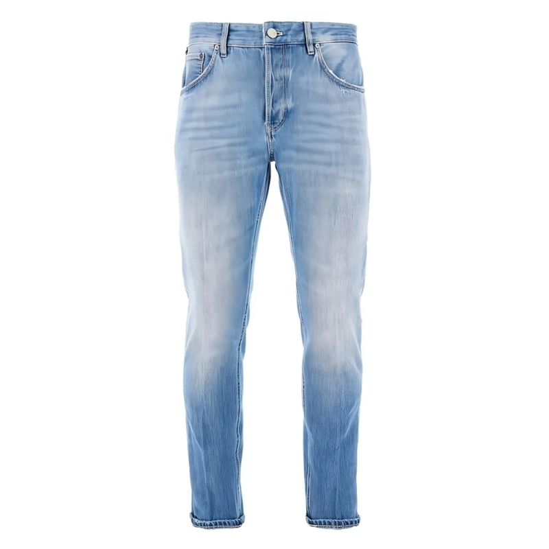 Pt Torino Jeans Indigo Blue Trousers With Concealed Fly Blue