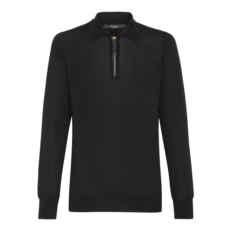 BILLIONAIRE Gestricktes Oberteil Strickjacke schwarz