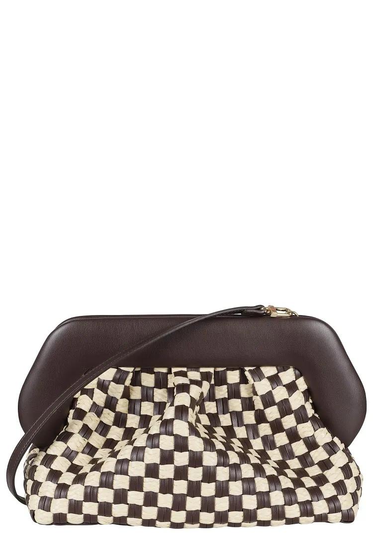 Themoirè Clutches Bios Microweaved Bag Ebony in bruin