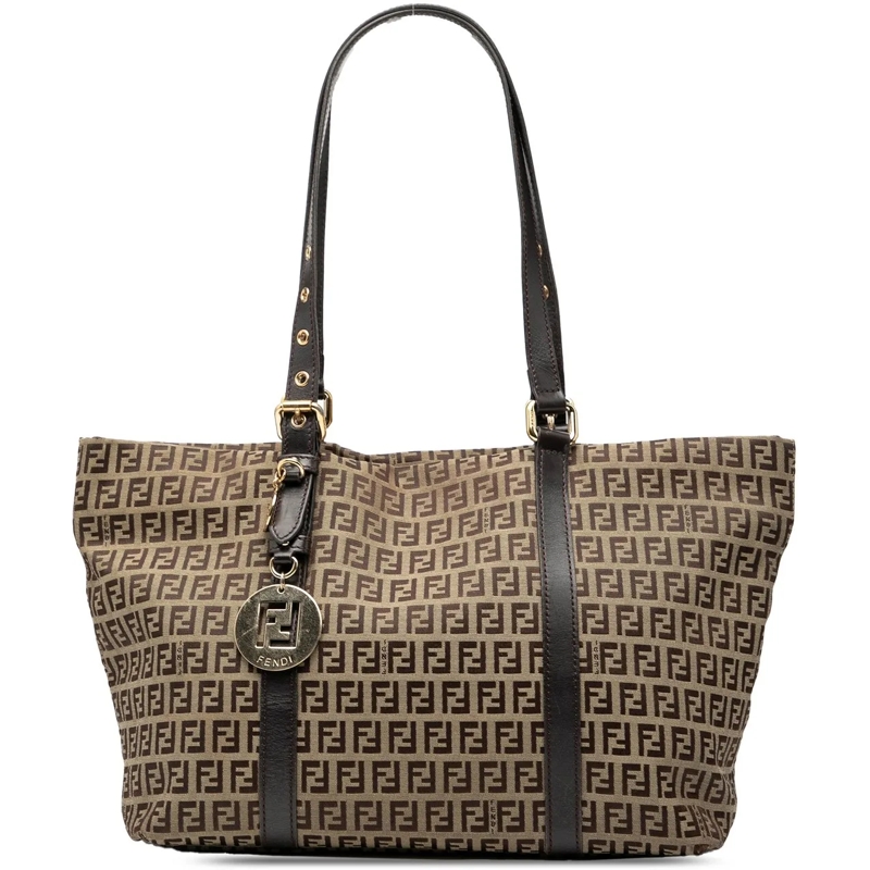 Fendi Shopper Zucchino Canvas Superstar Tote braun