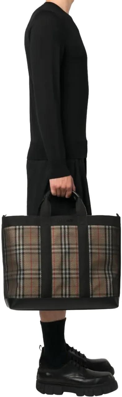 Burberry Shoppers & Totes Ormond Check Tote Bag in bruin