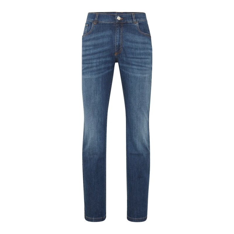 BILLIONAIRE Jeans mit geradem Bein Jeans Regular Fit Crest blau