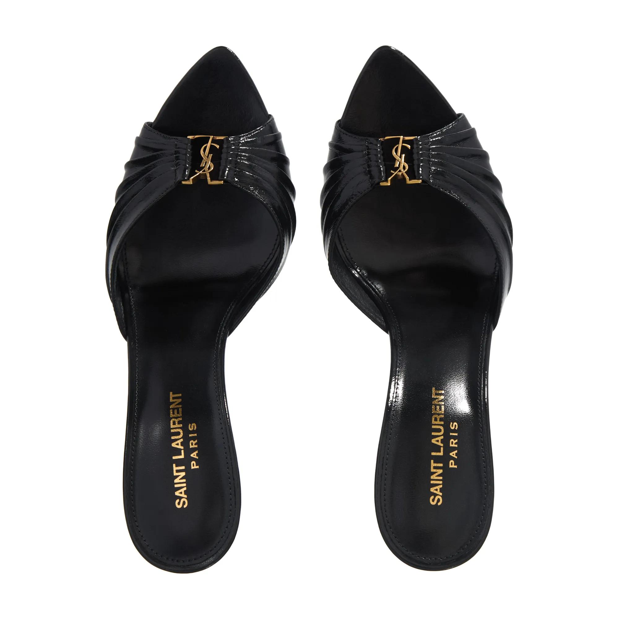 Thumbnail - Saint Laurent Sandaletten mit Absatz - Babylone Mules - Gr. 39 (EU) - in Schwarz - für Damen