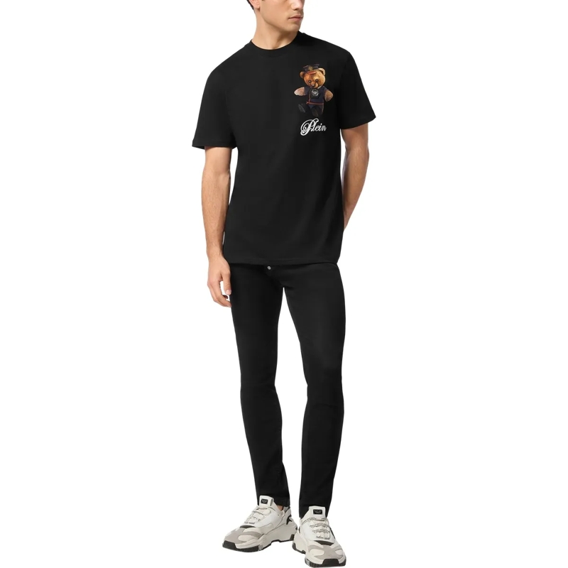 Philipp Plein T-Shirt T-Shirt Rundhalsausschnitt Ss Teddy schwarz(Image 4)