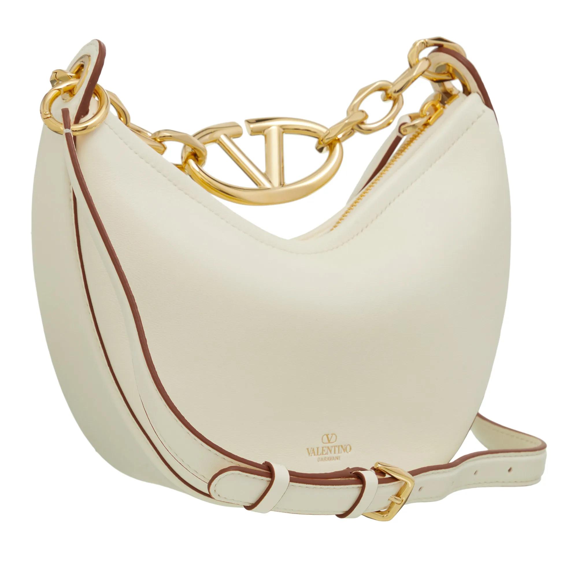 Valentino Garavani Hobo bags VLogo Moon Mini Hobo Bag in crème
