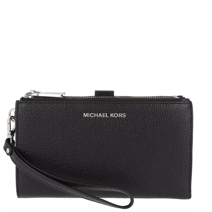 Michael kors double zip wristlet black 2025
