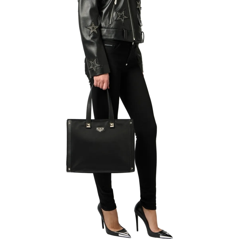 Philipp Plein Shopper Tragetasche Mit Nieten Verziert schwarz(Image 3)
