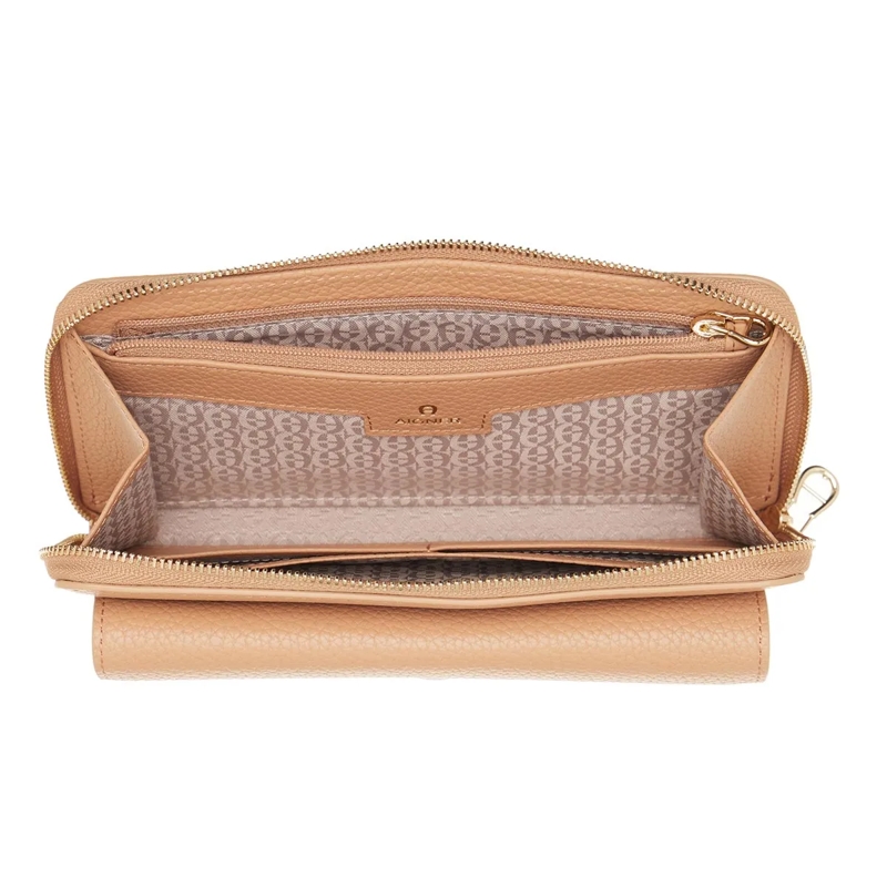 AIGNER Wallet On A Chain Fashion Pecan Brown(Image 5)