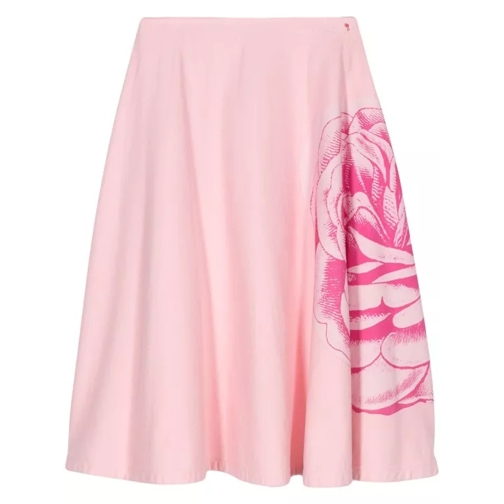 Marni Floral-Print Pink Midi Skirt Pink 