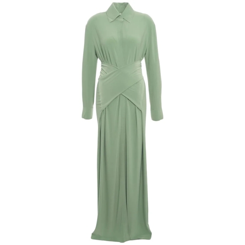Norma Kamali Robes midi Maxi dress 'Four Sleeve' grün
