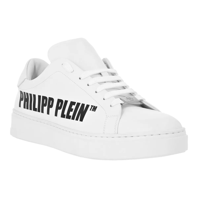 Philipp Plein Low-Top-Sneaker Lo-Top Turnschuhe weiss