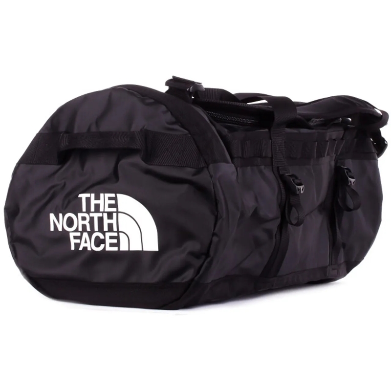 The North Face Travel Bag Rectangular Black Duffle Bag With Adjustable Strap Black