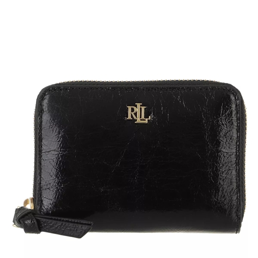 Lauren Ralph Lauren Slim Zip Wallet Small Black Portemonnaie mit Zip-Around-Reißverschluss