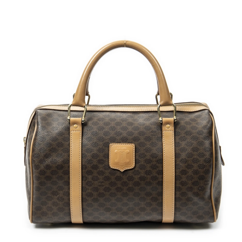 Celine Crossbody Bag Vintage Small Boston beige