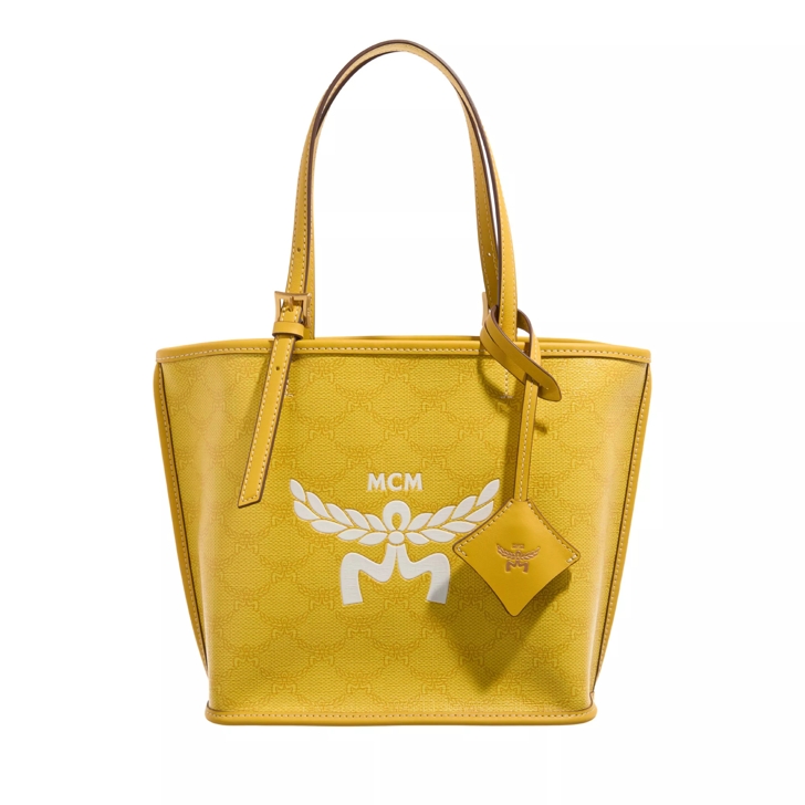 MCM Himmel Lts Shopper Mini Y9 Lemon Gold Sac a provisions