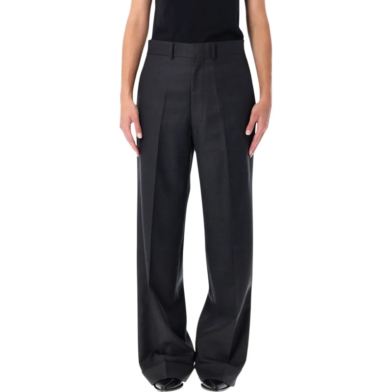 Junya Watanabe  Tailored Wide-Leg Pants With High Waist Black