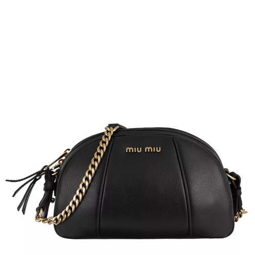 Miu Miu Tote Bag Leather Black Crossbody Bag