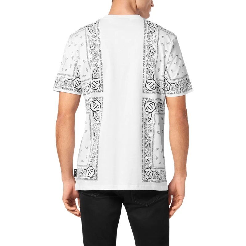 Philipp Plein T-Shirt T-Shirt Paisley weiss(Image 2)