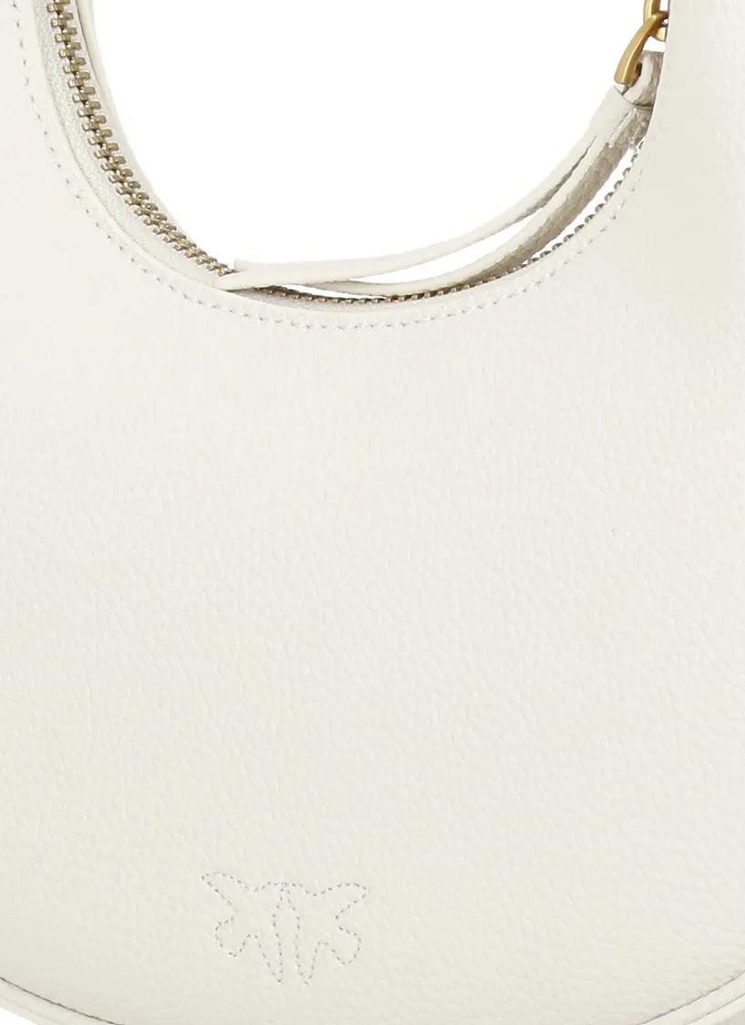 pinko Shoppers Brioche Hobo Mini Bag in wit