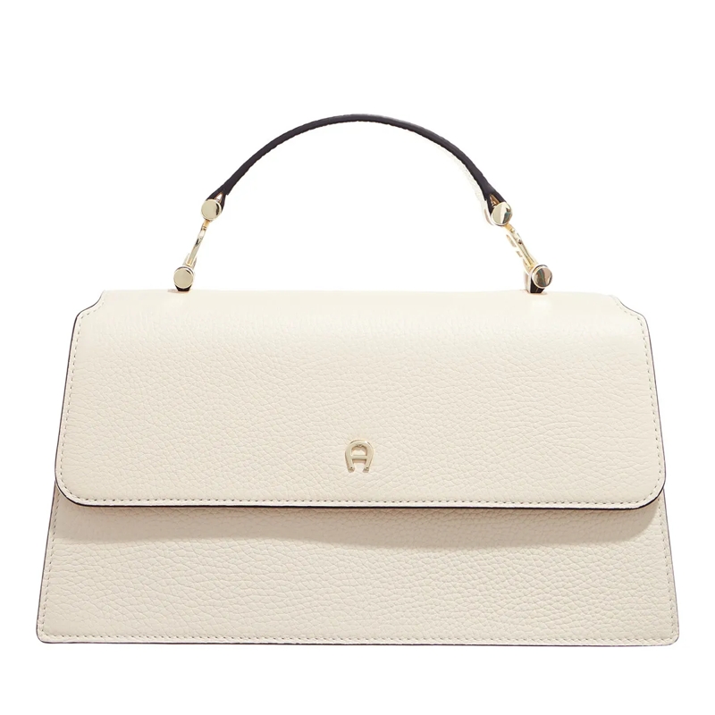 AIGNER Satchel Delia Macadamia White