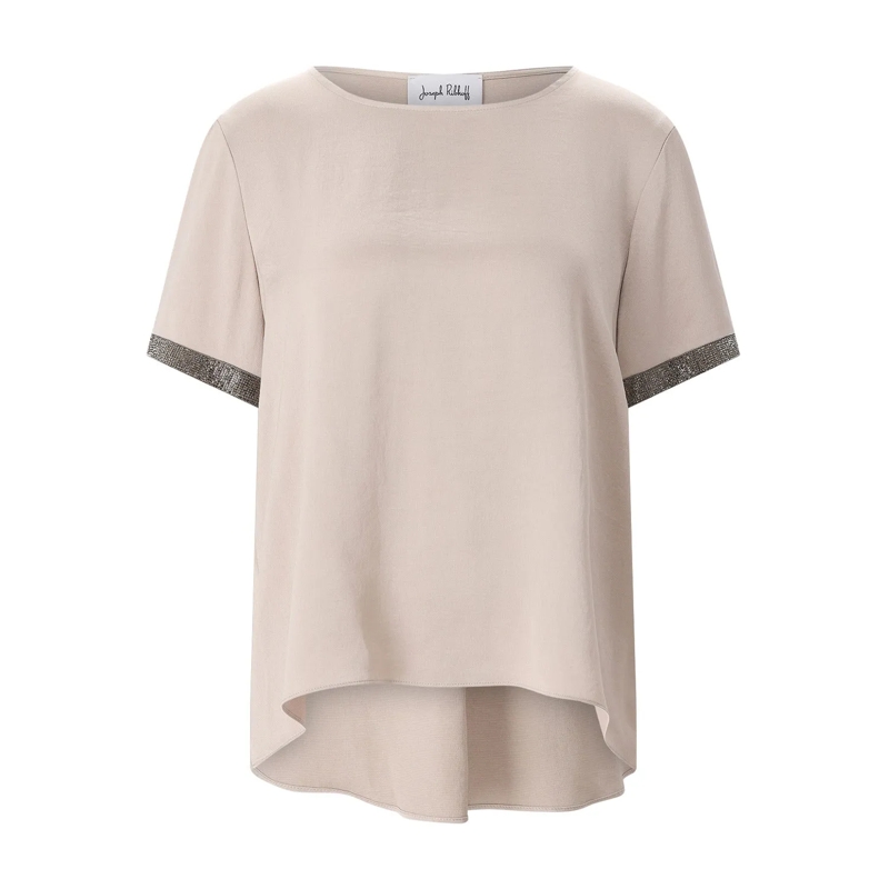 Joseph Ribkoff T-shirt T-Shirt mit Schmuck-Details beige