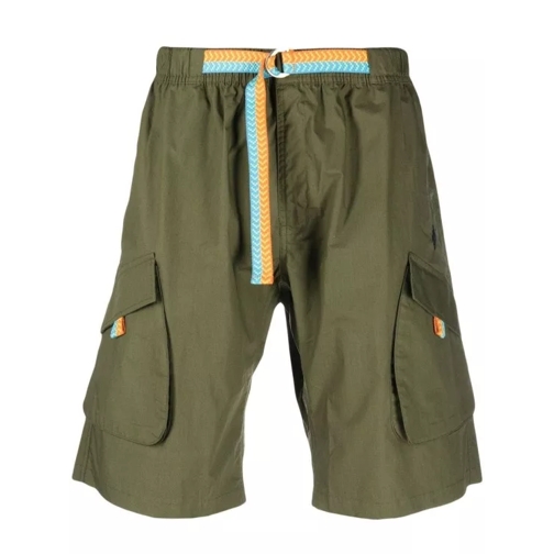Marcelo Burlon Khaki Cotton Shorts Green 