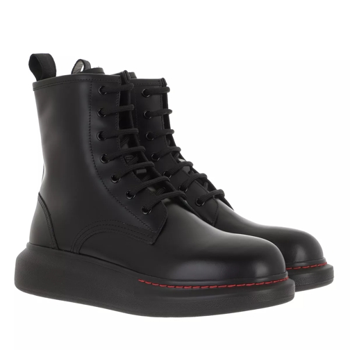 Alexander McQueen Hybrid Boots Black/Black Laarzen met vetersluiting