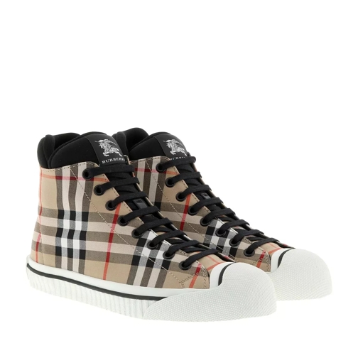Burberry Vintage Check High-Top Sneakers Antique Yellow High-Top Sneaker