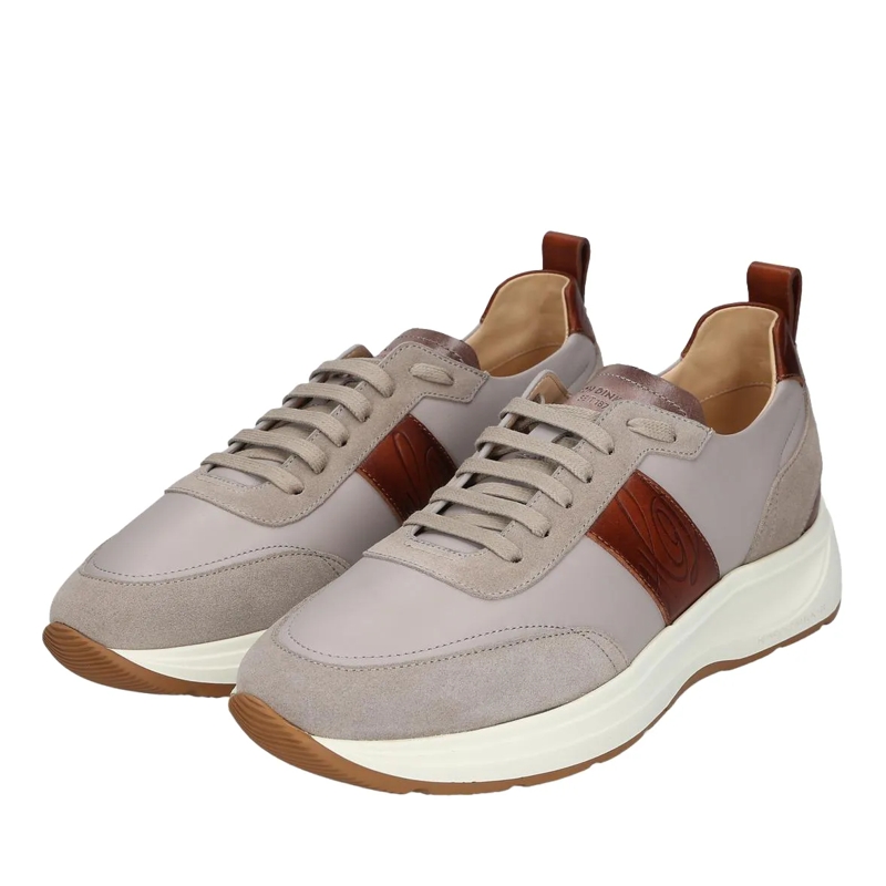 Heinrich Dinkelacker Sneaker basse Der Toronto Sneaker CL in Weiß mit Bordeaux-Akzent grau(Image 2)