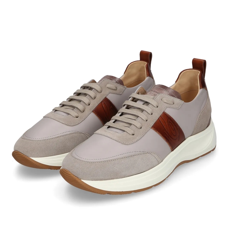 Heinrich Dinkelacker Lage-top sneaker Der Toronto Sneaker CL in Weiß mit Bordeaux-Akzent grau(Image 2)