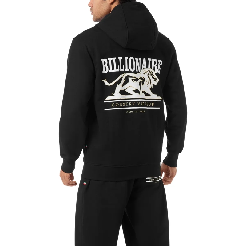 BILLIONAIRE Top Kapuzen-Sweatjacket Lion schwarz(Image 2)