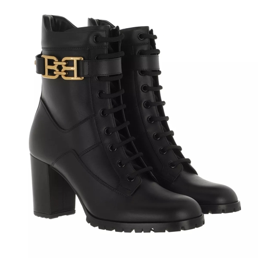 Bally Bootie Gioele  Black Lace up Boots