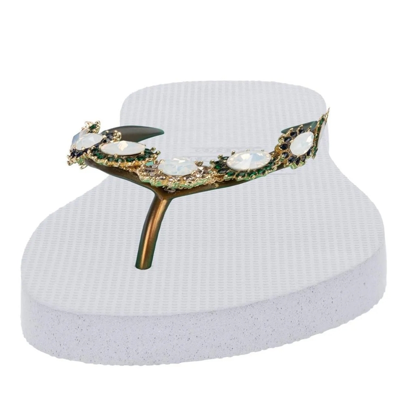 UZURII Flip Flops Pantoffeln Pantoffel Boo Boo weiss(Image 4)